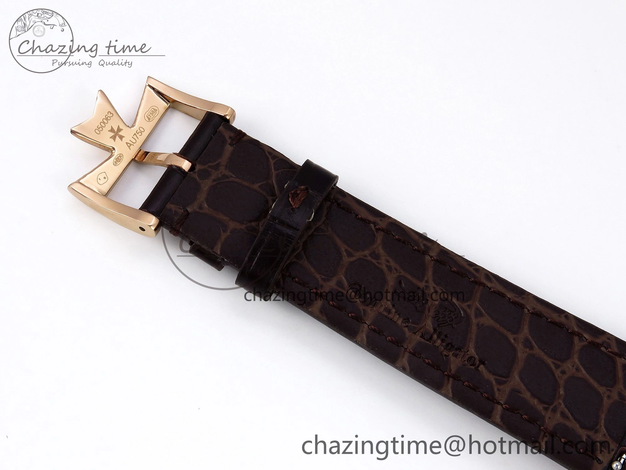 Patrimony RG KZF Best Edition White Dial on Brown Leather Strap MIYOTA FreshLook 9856