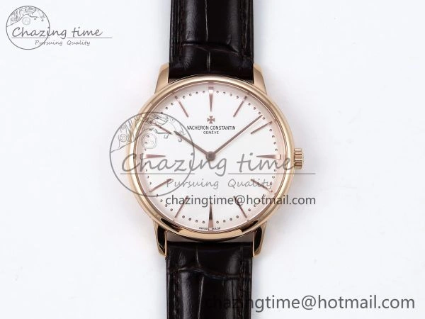 Patrimony RG KZF Best Edition White Dial on Brown Leather Strap MIYOTA FreshLook 9856