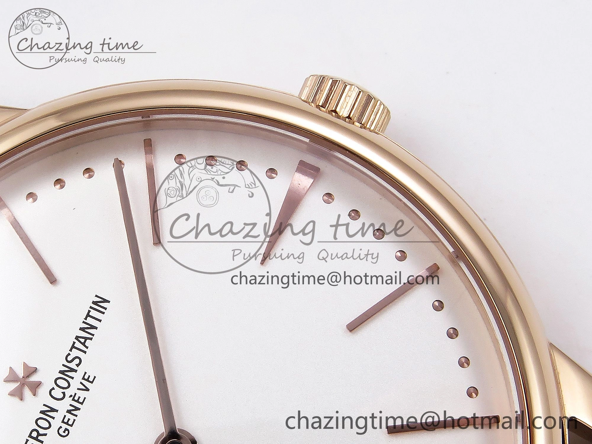 Patrimony RG KZF Best Edition White Dial on Brown Leather Strap MIYOTA FreshLook 9856