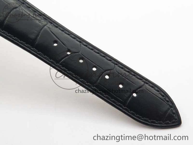 Patrimony Retrograde Date MoonPhase RG GS Best Edition Black Dial On Leather Strap A Durable 9975