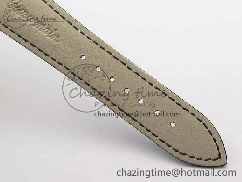 Patrimony Retrograde Date MoonPhase RG GS Best Edition Black Dial On Leather Strap A Durable 9975
