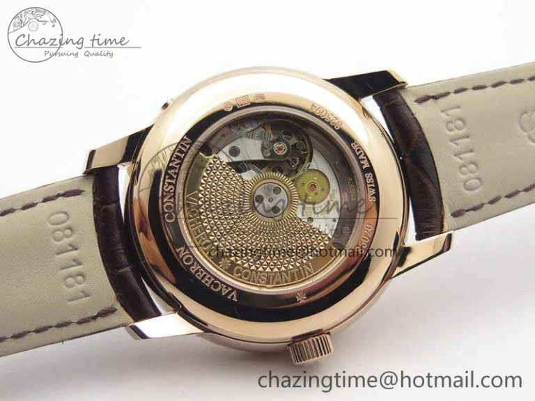 Patrimony Retrograde Date MoonPhase RG GS Best Edition White Dial On Leather Strap A HighQuality 9976