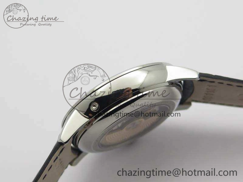 Patrimony Retrograde Date MoonPhase SS GS Best Edition Black Dial On Leather Strap A Flexible 9971