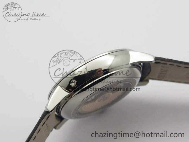 RelaxedFit Patrimony Retrograde Date MoonPhase SS GS Best Edition White Dial On Leather Strap A 9972