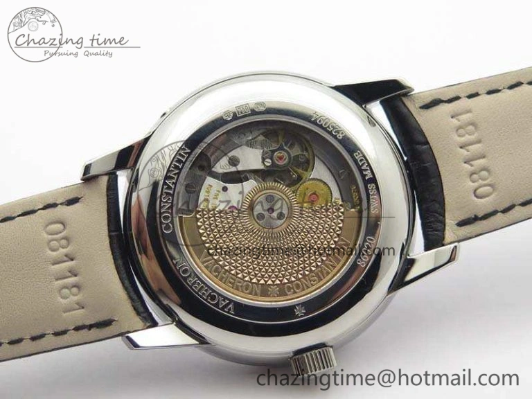 RelaxedFit Patrimony Retrograde Date MoonPhase SS GS Best Edition White Dial On Leather Strap A 9972