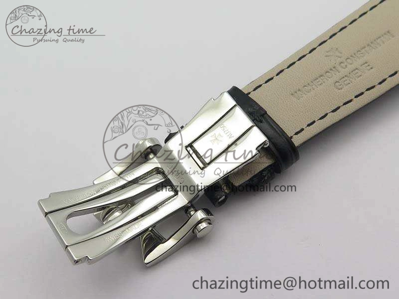 RelaxedFit Patrimony Retrograde Date MoonPhase SS GS Best Edition White Dial On Leather Strap A 9972