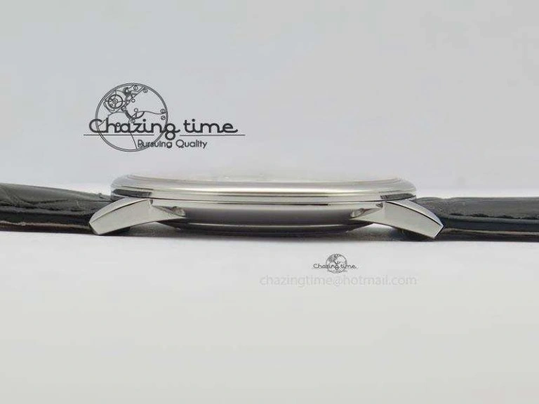 Patrimony SS Best Edition Gray Dial On Black Leather Strap Swiss Ref. Youthful 9995