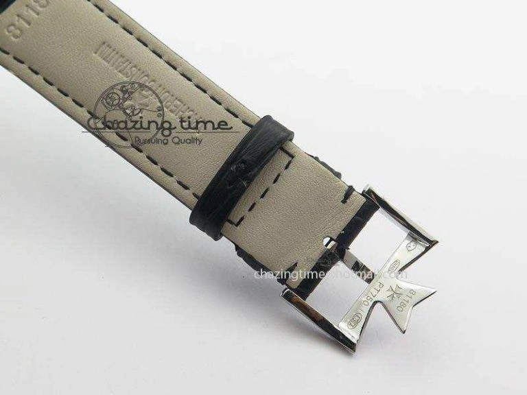 Patrimony SS Best Edition Gray Dial On Black Leather Strap Swiss Ref. Youthful 9995