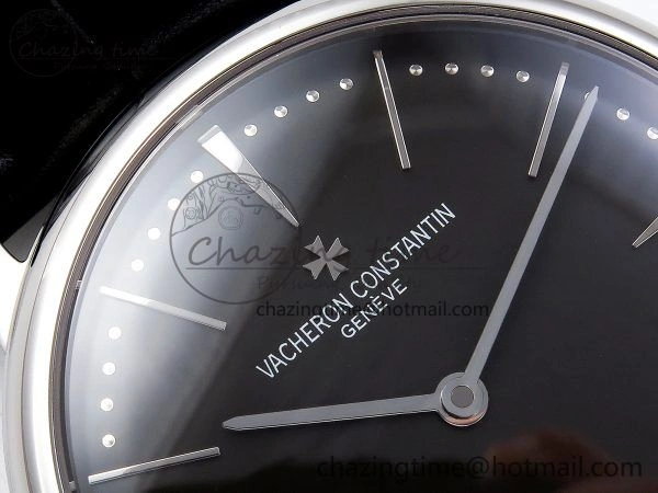 Patrimony SS KZF Best Edition Gray Dial on Black Leather Strap MIYOTA DailyWear 9851