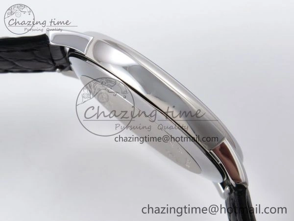 Patrimony SS KZF Best Edition Gray Dial on Black Leather Strap MIYOTA DailyWear 9851