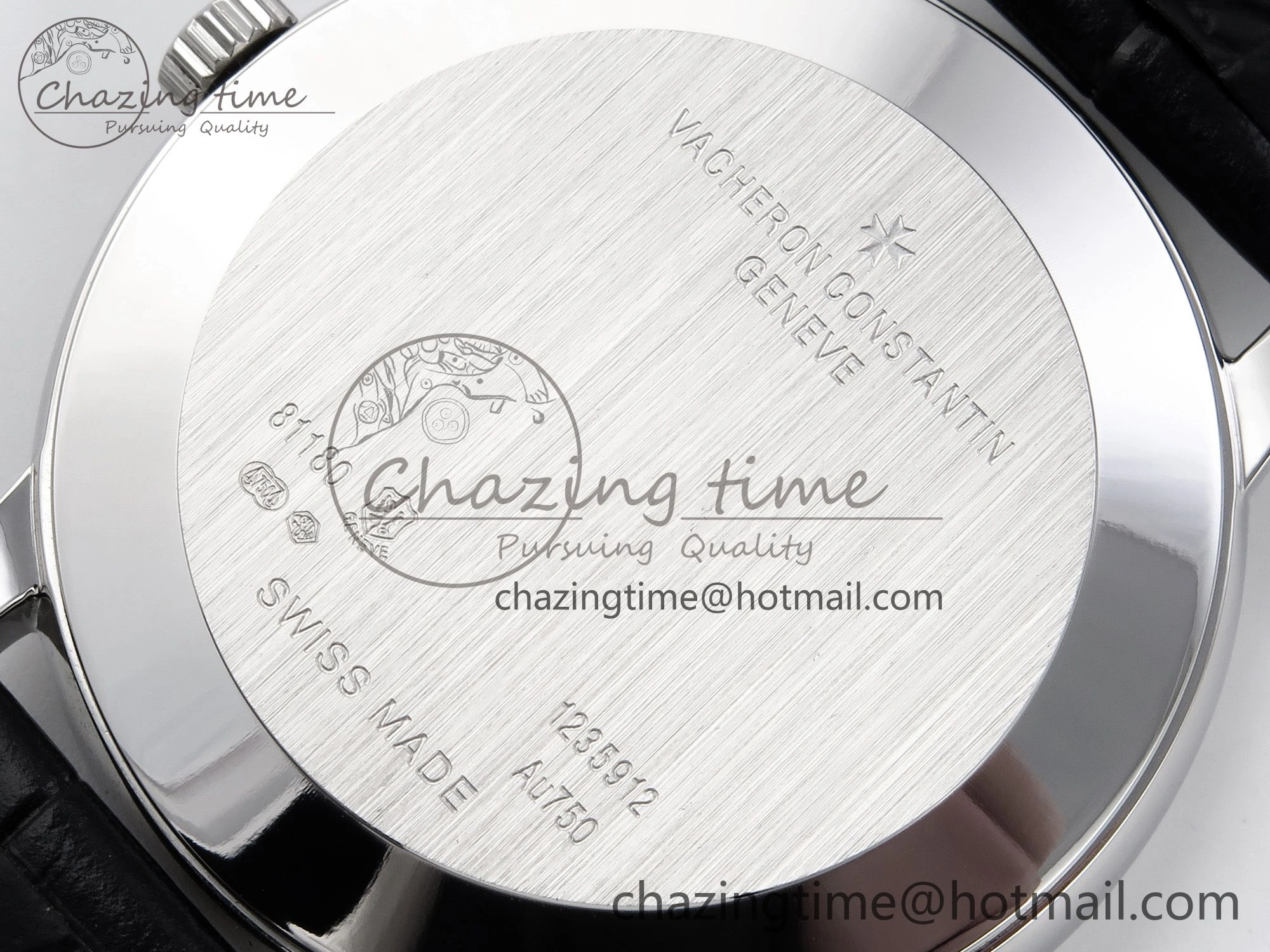 Patrimony SS KZF Best Edition Gray Dial on Black Leather Strap MIYOTA DailyWear 9851