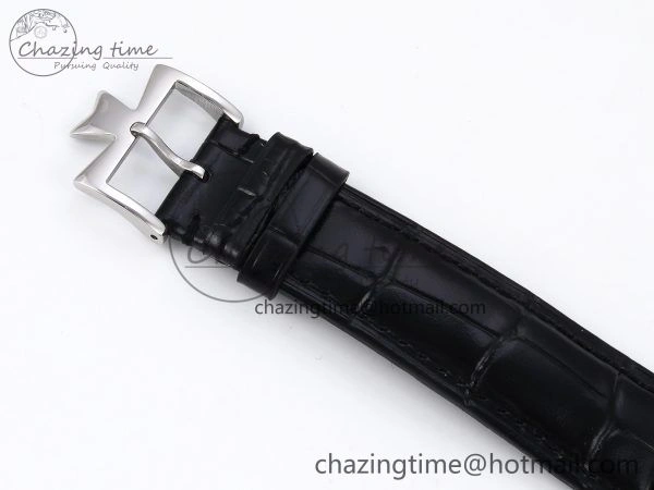 Patrimony SS KZF Best Edition Gray Dial on Black Leather Strap MIYOTA DailyWear 9851