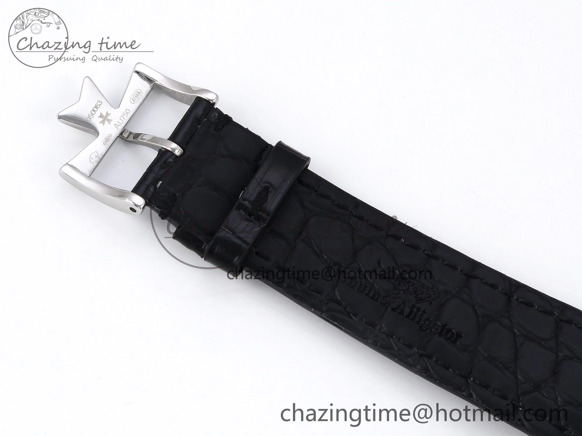 Patrimony SS KZF Best Edition Gray Dial on Black Leather Strap MIYOTA DailyWear 9851