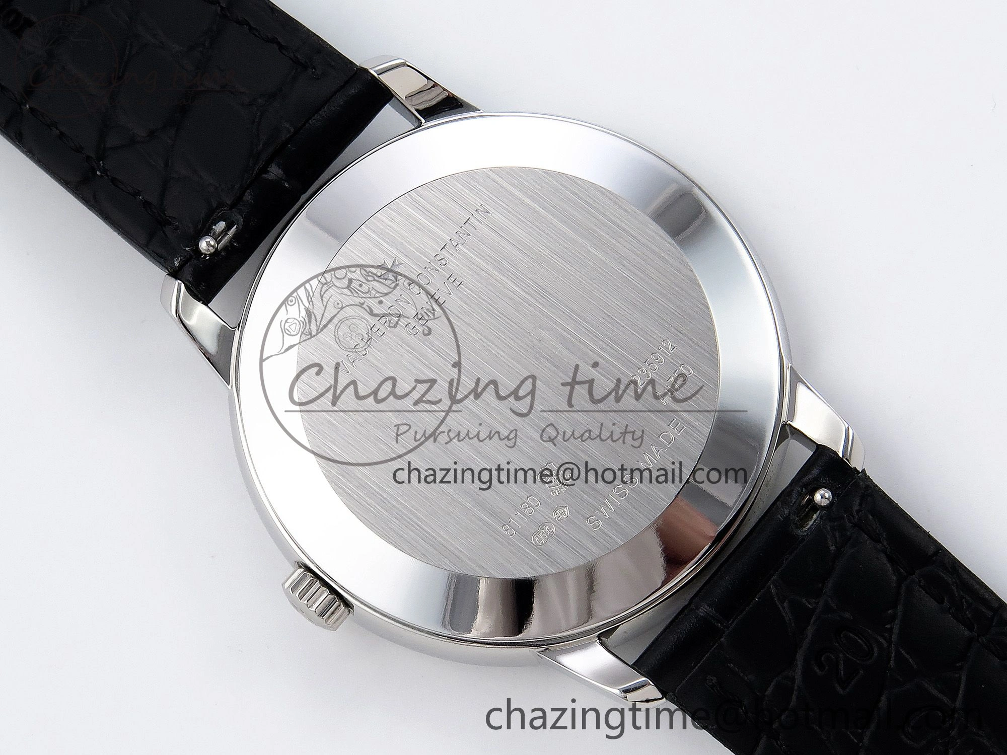 ComfortFit Patrimony SS KZF Best Edition Green Dial on Black Leather Strap MIYOTA 9853