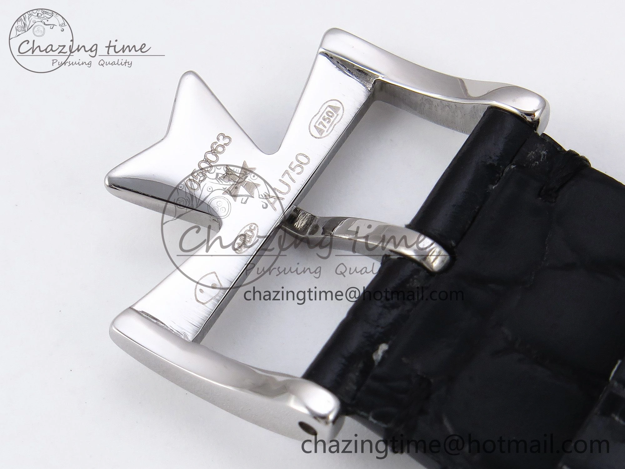 Sophisticated Patrimony SS KZF Best Edition White Dial on Black Leather Strap MIYOTA 9848