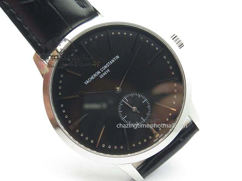 Thermal Patrimony SS MK Maker Best Edition Black Dial On Black Leather Strap Sec@ 10011
