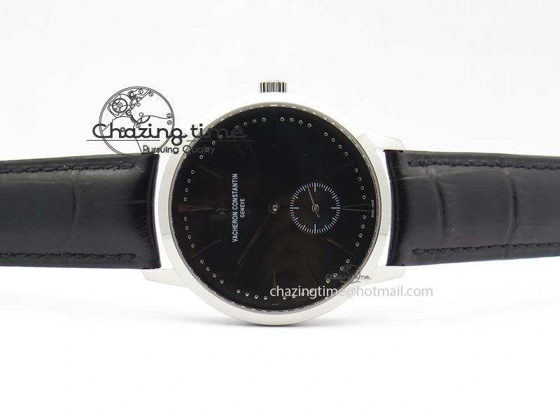 Thermal Patrimony SS MK Maker Best Edition Black Dial On Black Leather Strap Sec@ 10011