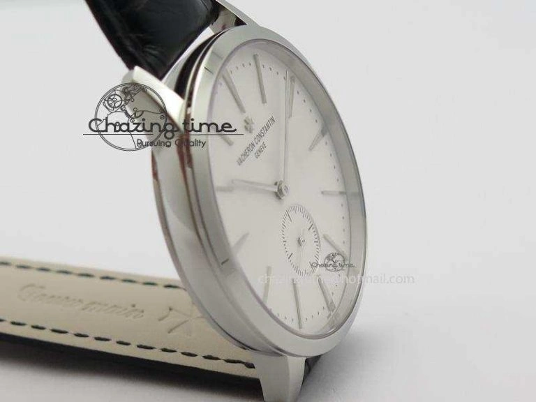 Patrimony SS MK Maker Best Edition White Dial On Black Leather Strap Sec@ GoodFit 10010