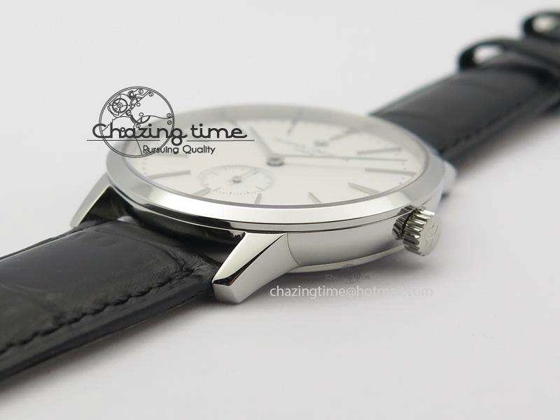 Patrimony SS MK Maker Best Edition White Dial On Black Leather Strap Sec@ GoodFit 10010