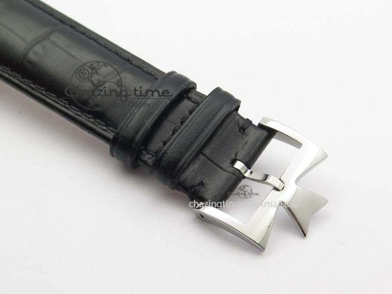 Patrimony SS MK Maker Best Edition White Dial On Black Leather Strap Sec@ GoodFit 10010