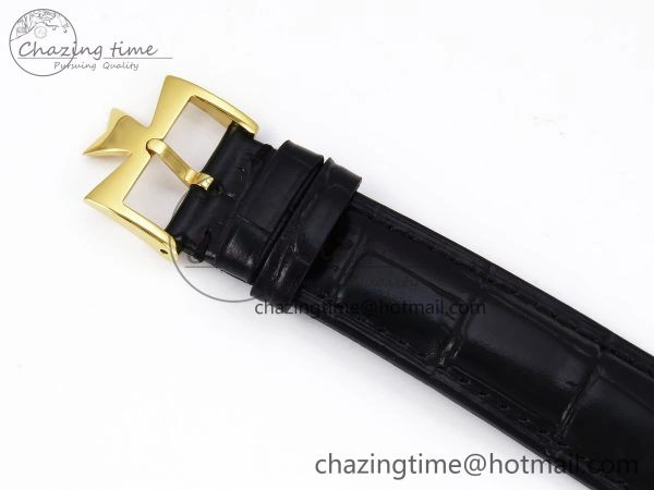 Efficient Patrimony YG KZF Best Edition Green Dial on Black Leather Strap MIYOTA 9849