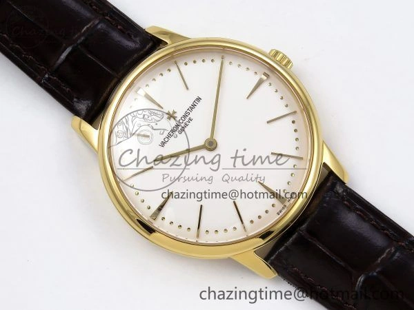 FreshLook Patrimony YG KZF Best Edition White Dial on Brown Leather Strap MIYOTA 9852