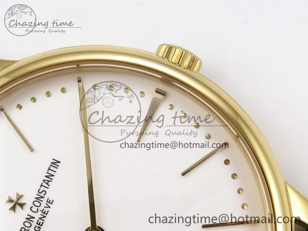 FreshLook Patrimony YG KZF Best Edition White Dial on Brown Leather Strap MIYOTA 9852