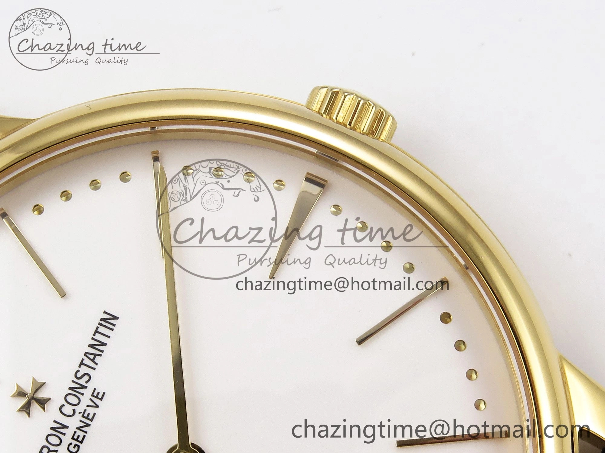 FreshLook Patrimony YG KZF Best Edition White Dial on Brown Leather Strap MIYOTA 9852