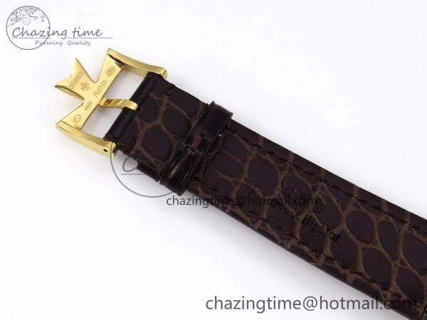 FreshLook Patrimony YG KZF Best Edition White Dial on Brown Leather Strap MIYOTA 9852