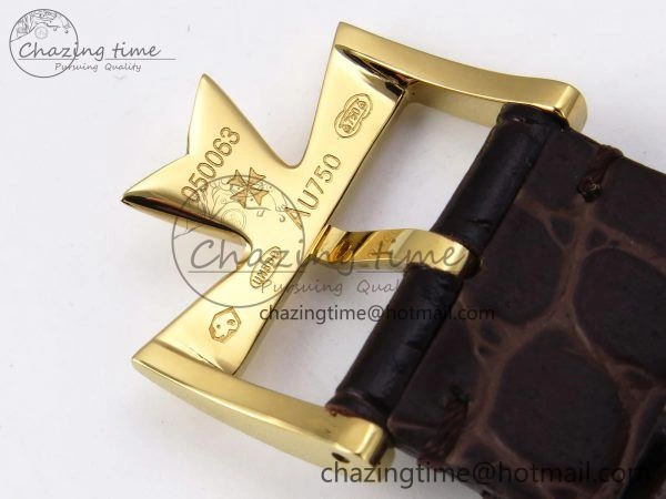 FreshLook Patrimony YG KZF Best Edition White Dial on Brown Leather Strap MIYOTA 9852