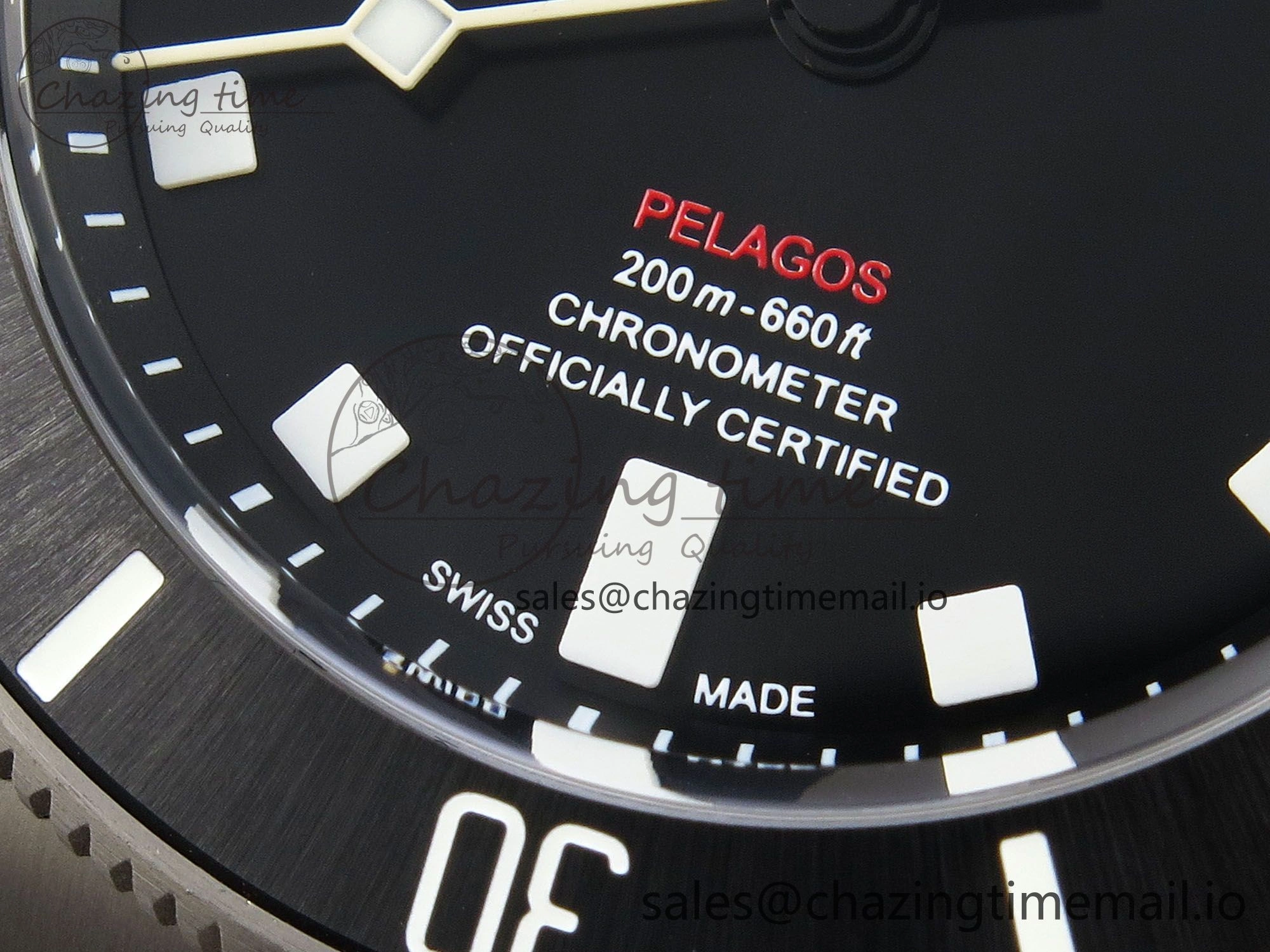 Pelagos 39mm Titanium ZF 1:1 Best Edition Black Dial on Titanium Bracelet A2824 V TimelessDesign 9728