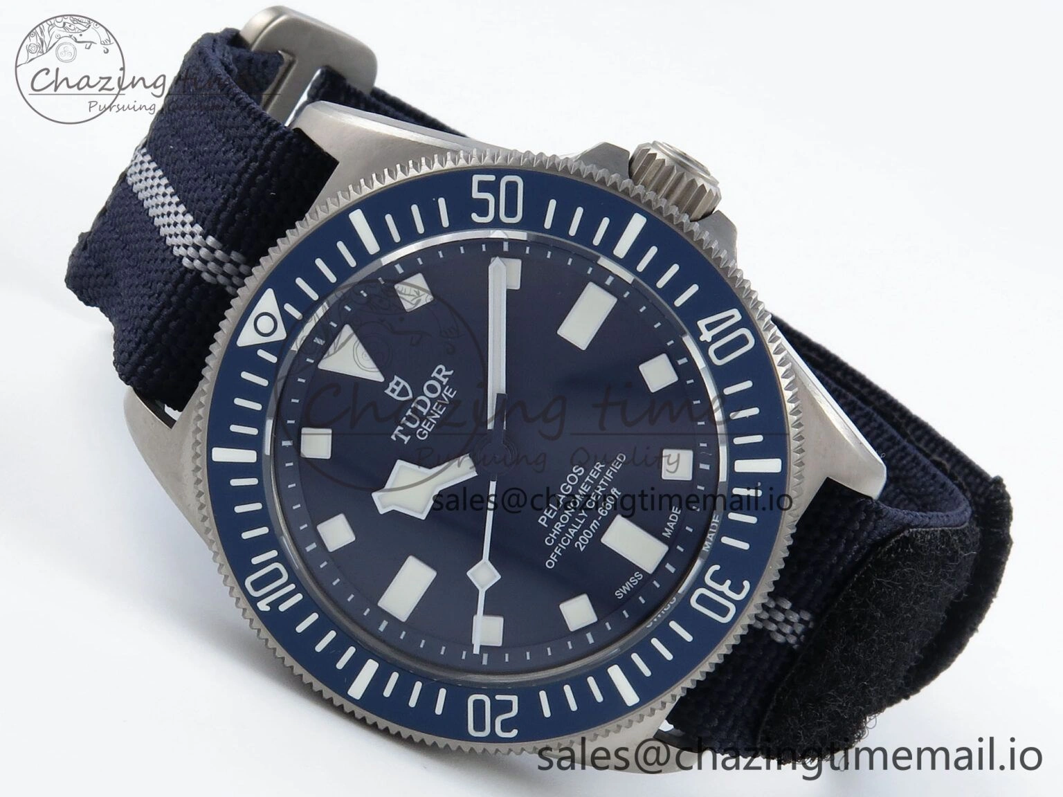 Pelagos FXD 25707B M+F 1:1 Best Edition Blue Dial on Blue Nylon Strap 8N OdorResistant 9731