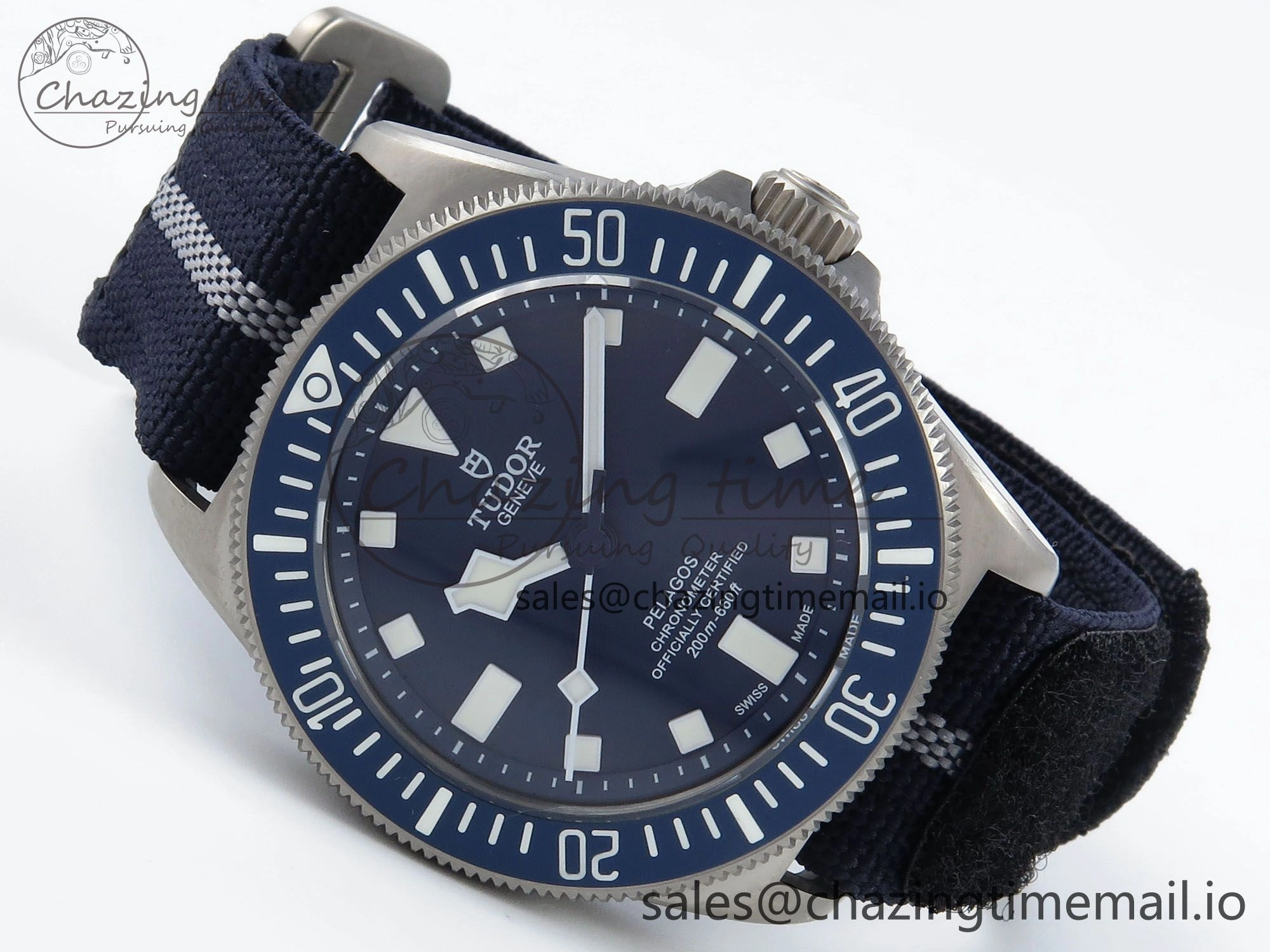 Pelagos FXD 25707B M+F 1:1 Best Edition Blue Dial on Blue Nylon Strap 8N OdorResistant 9731