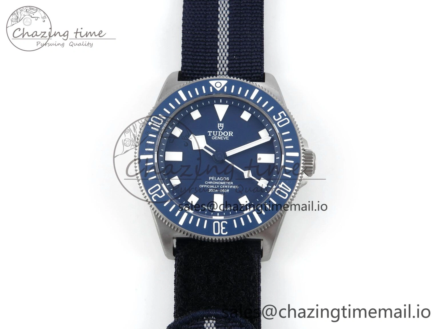 Pelagos FXD 25707B M+F 1:1 Best Edition Blue Dial on Blue Nylon Strap 8N OdorResistant 9731
