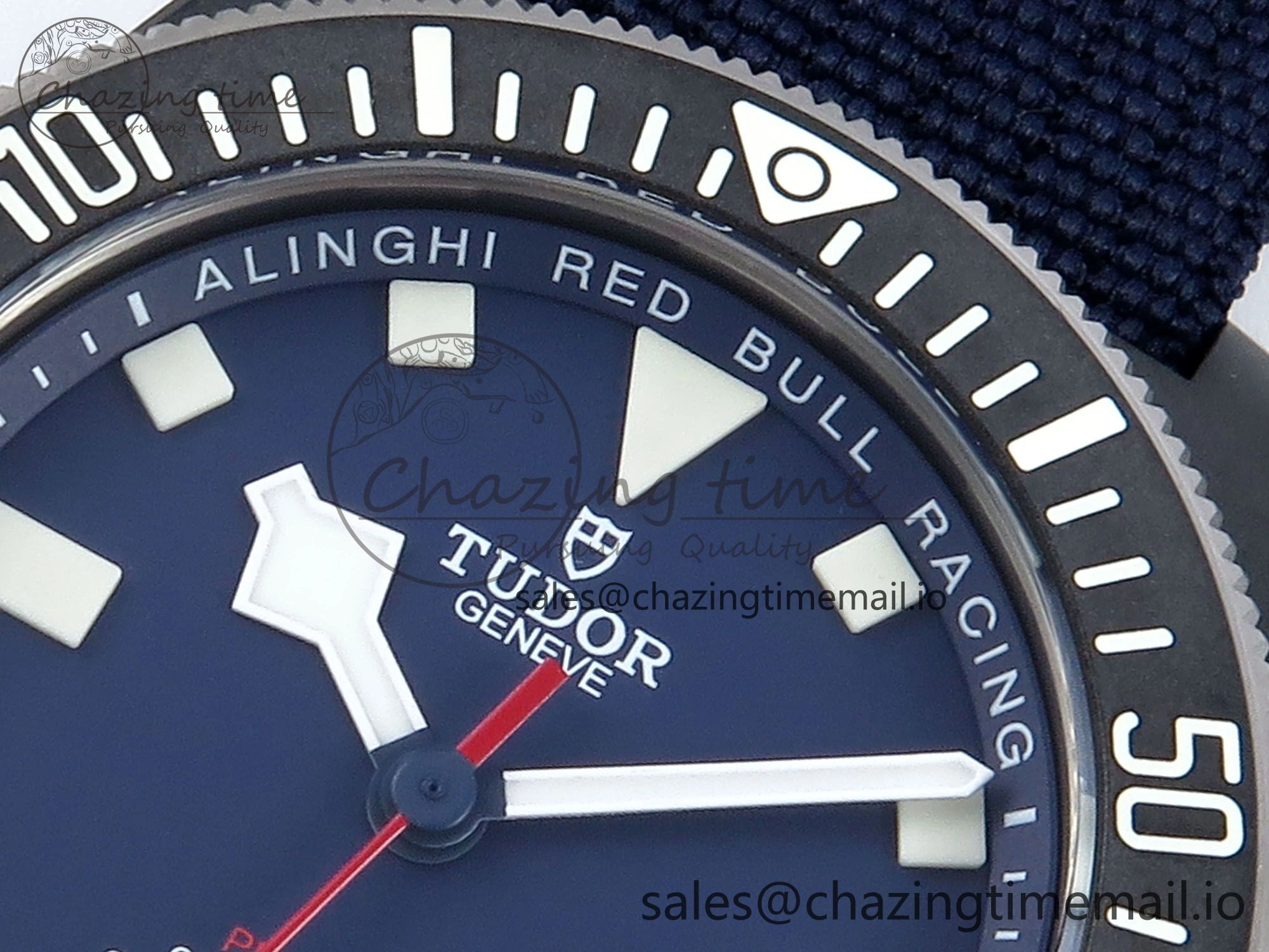 TimelessDesign Pelagos FXD 25707KN M+F 1:1 Best Edition Blue Dial on Blue Nylon Strap 8N 9726