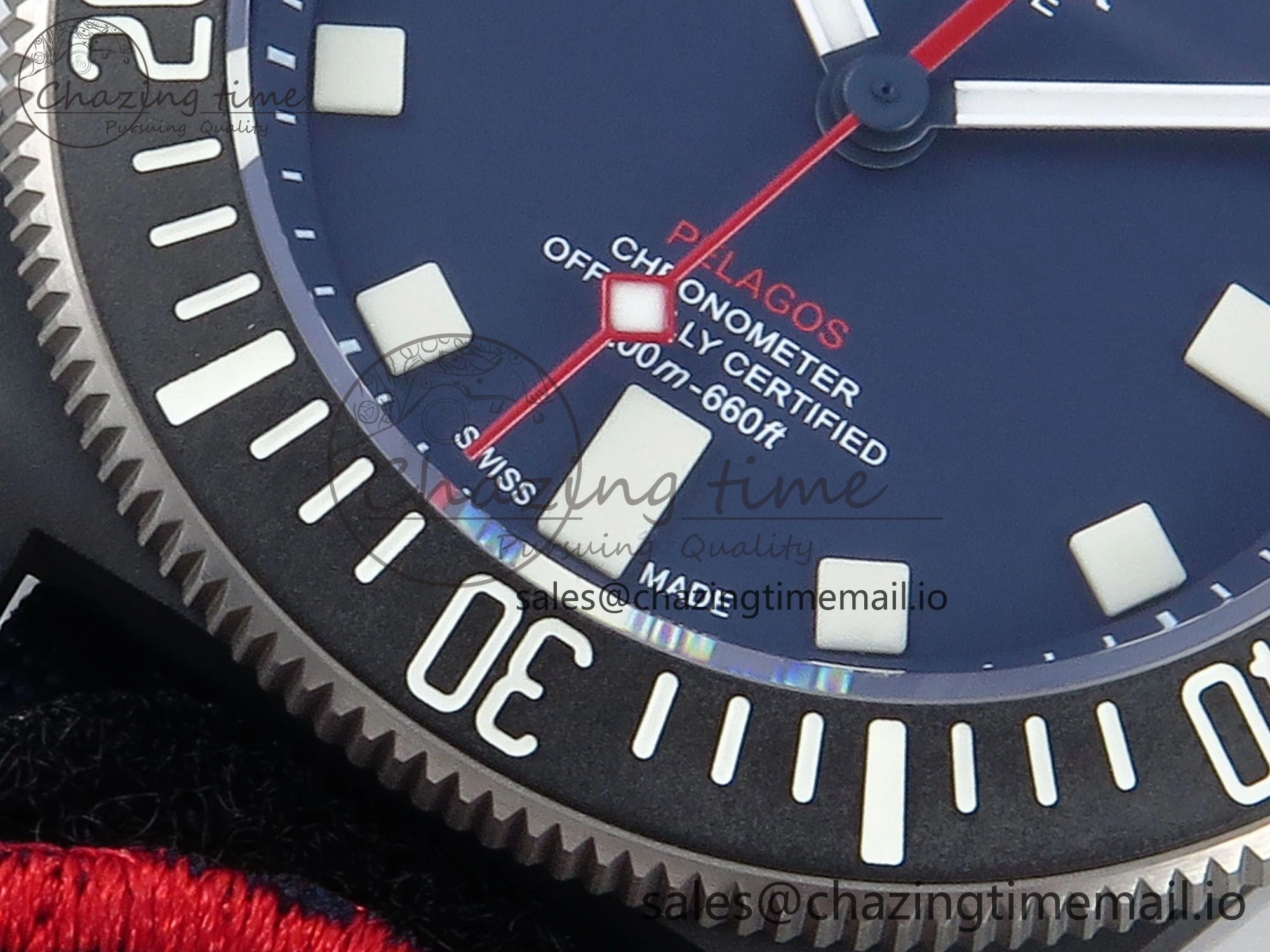 TimelessDesign Pelagos FXD 25707KN M+F 1:1 Best Edition Blue Dial on Blue Nylon Strap 8N 9726