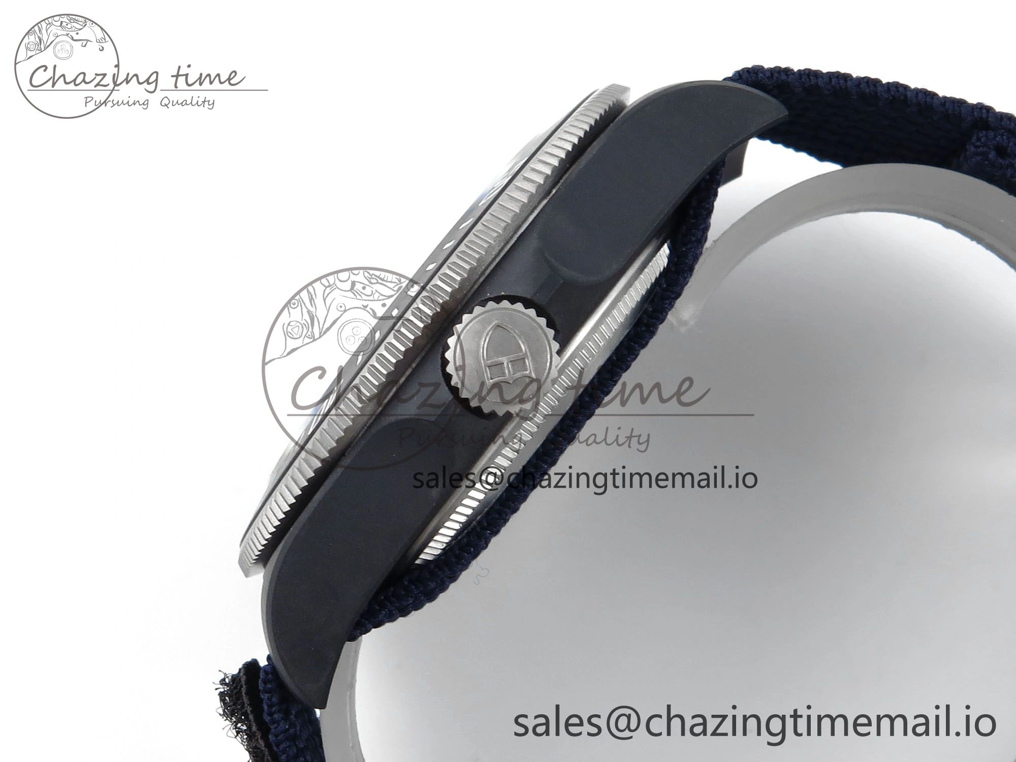 TimelessDesign Pelagos FXD 25707KN M+F 1:1 Best Edition Blue Dial on Blue Nylon Strap 8N 9726
