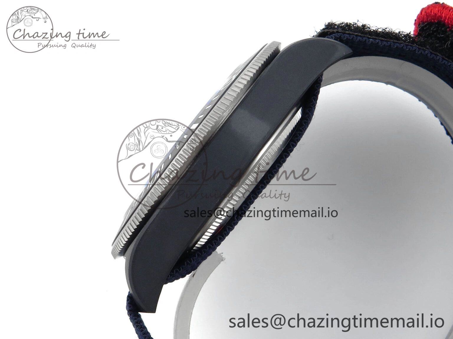 TimelessDesign Pelagos FXD 25707KN M+F 1:1 Best Edition Blue Dial on Blue Nylon Strap 8N 9726