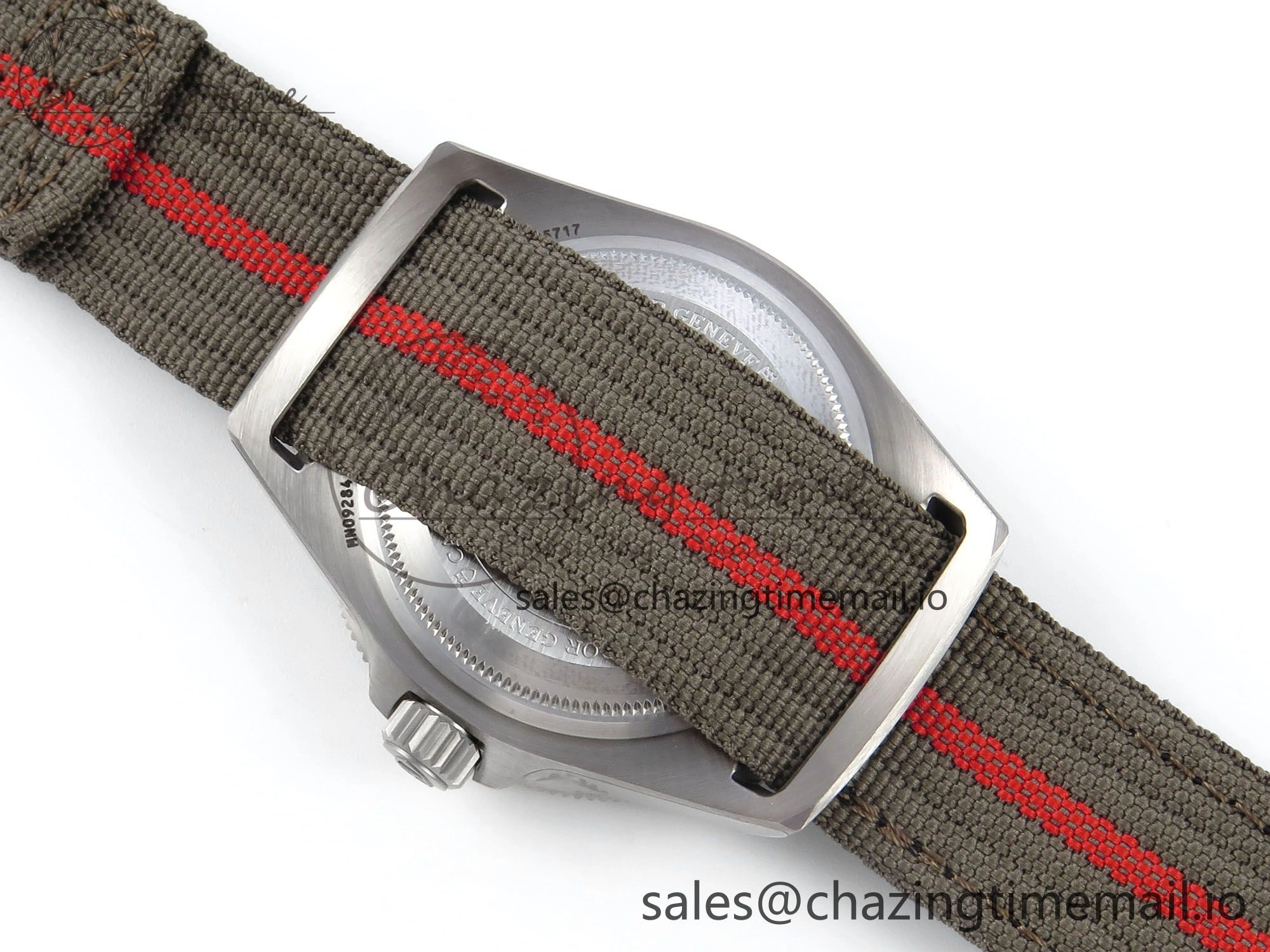 Stylish Pelagos FXD 25717N M+F 1:1 Best Edition Black Dial on Green Nylon Strap 8N 9733