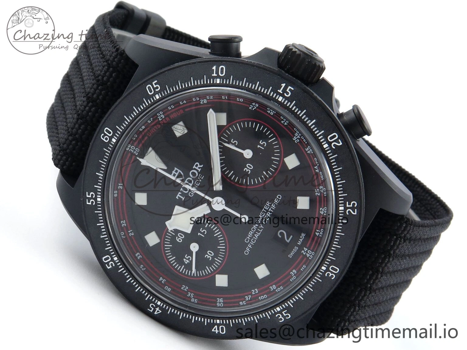 Pelagos FXD Chrono M25827KN M+F 1:1 Best Edition Black Dial on Black Nylon Strap A Compact 9732