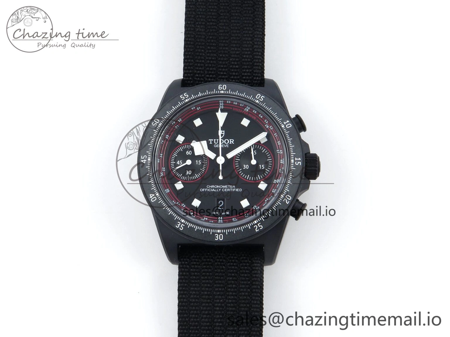 Pelagos FXD Chrono M25827KN M+F 1:1 Best Edition Black Dial on Black Nylon Strap A Compact 9732
