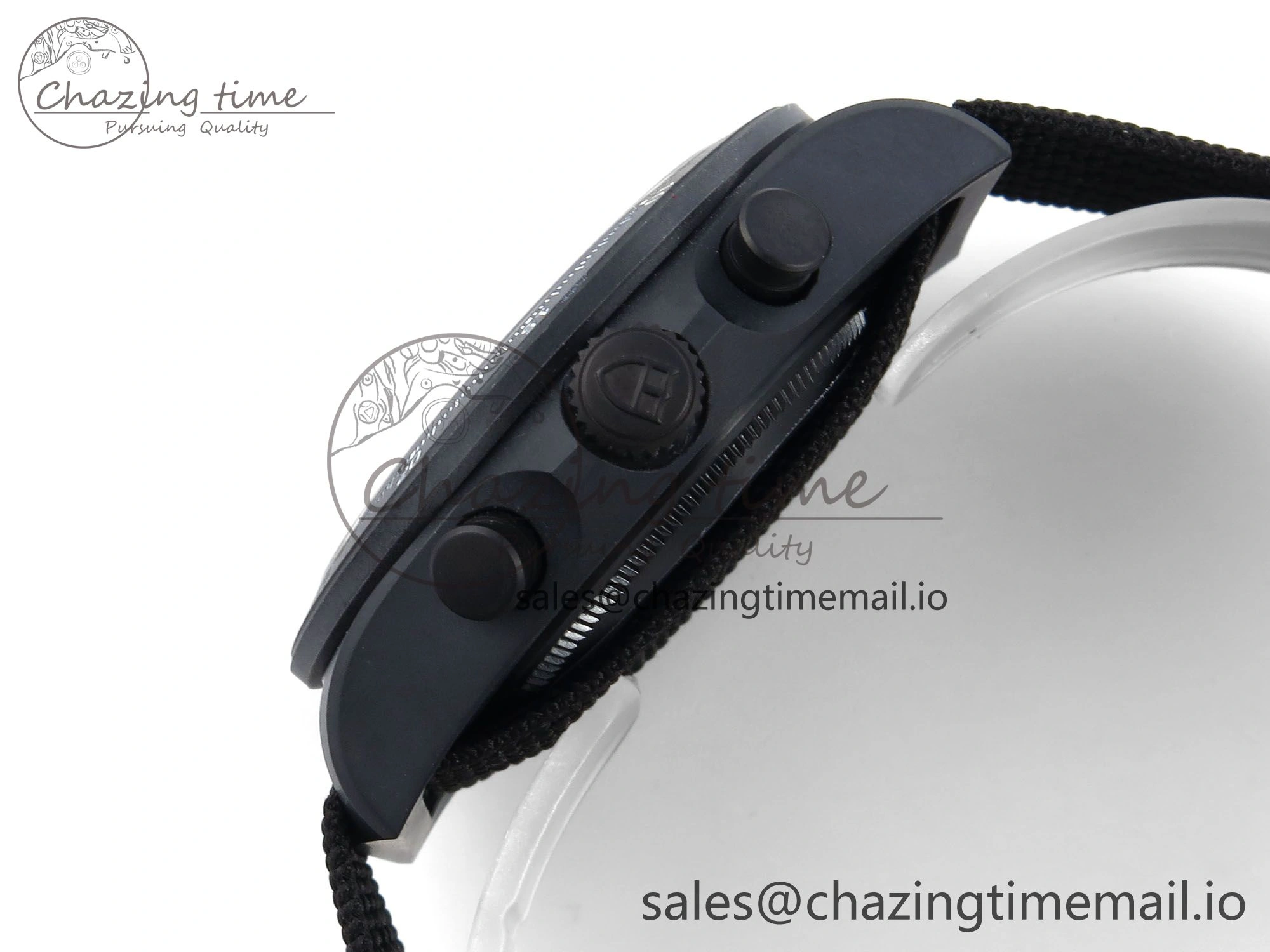 Pelagos FXD Chrono M25827KN M+F 1:1 Best Edition Black Dial on Black Nylon Strap A Compact 9732