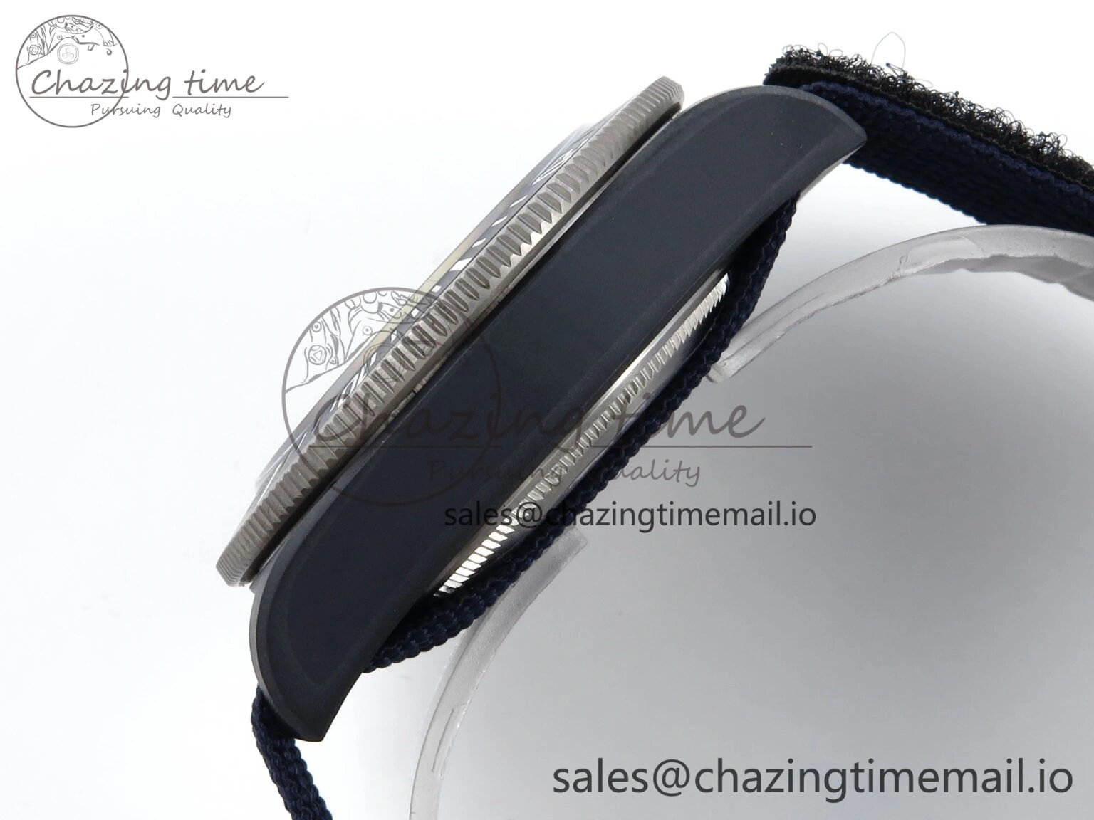 Breathable Pelagos FXD Chrono M+F 1:1 Best Edition Red Blue Dial on Blue Nylon Strap A 9730