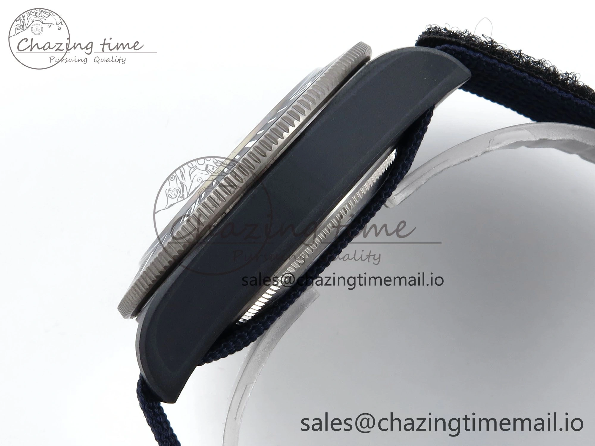 Breathable Pelagos FXD Chrono M+F 1:1 Best Edition Red Blue Dial on Blue Nylon Strap A 9730