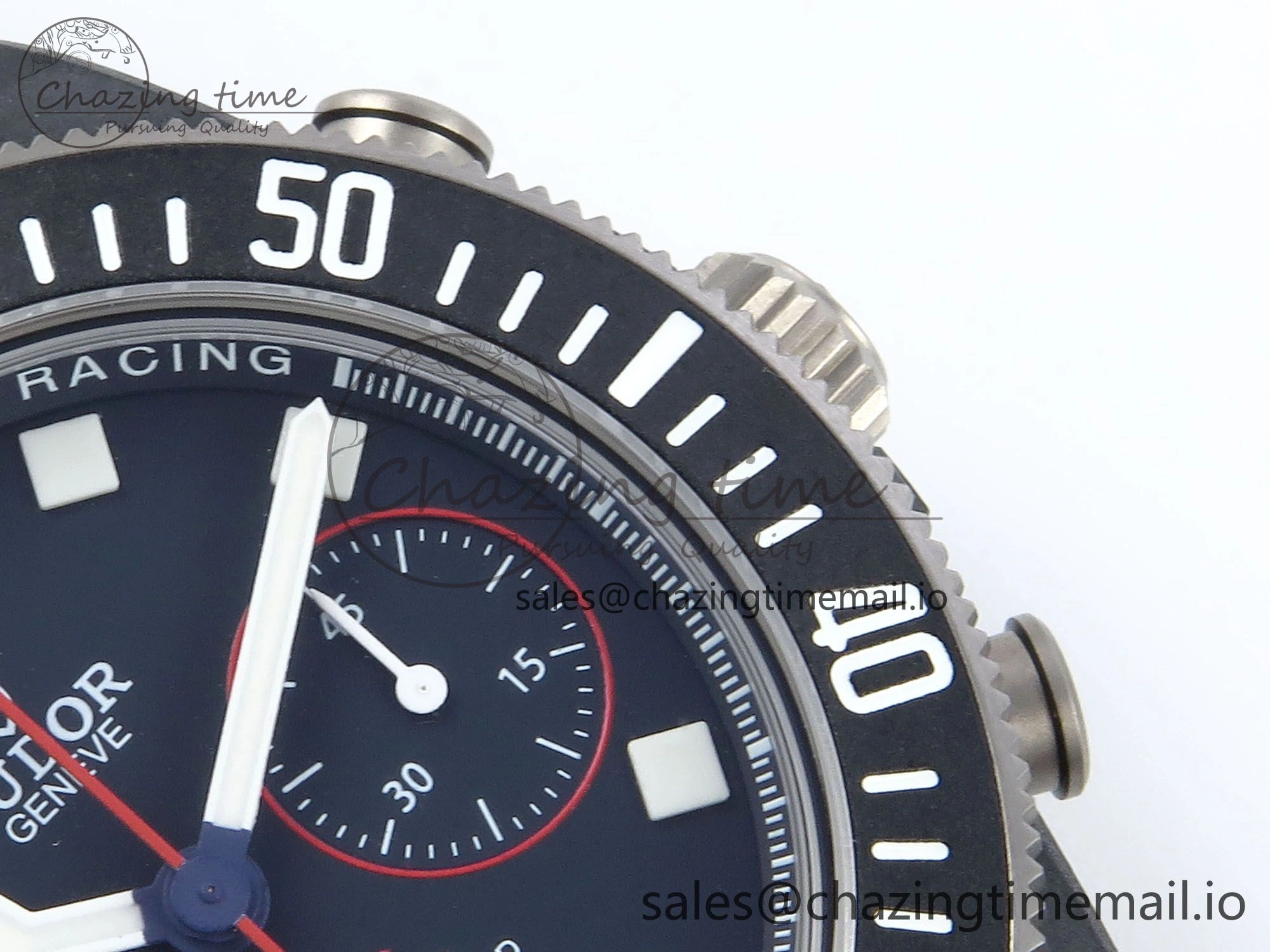 Breathable Pelagos FXD Chrono M+F 1:1 Best Edition Red Blue Dial on Blue Nylon Strap A 9730