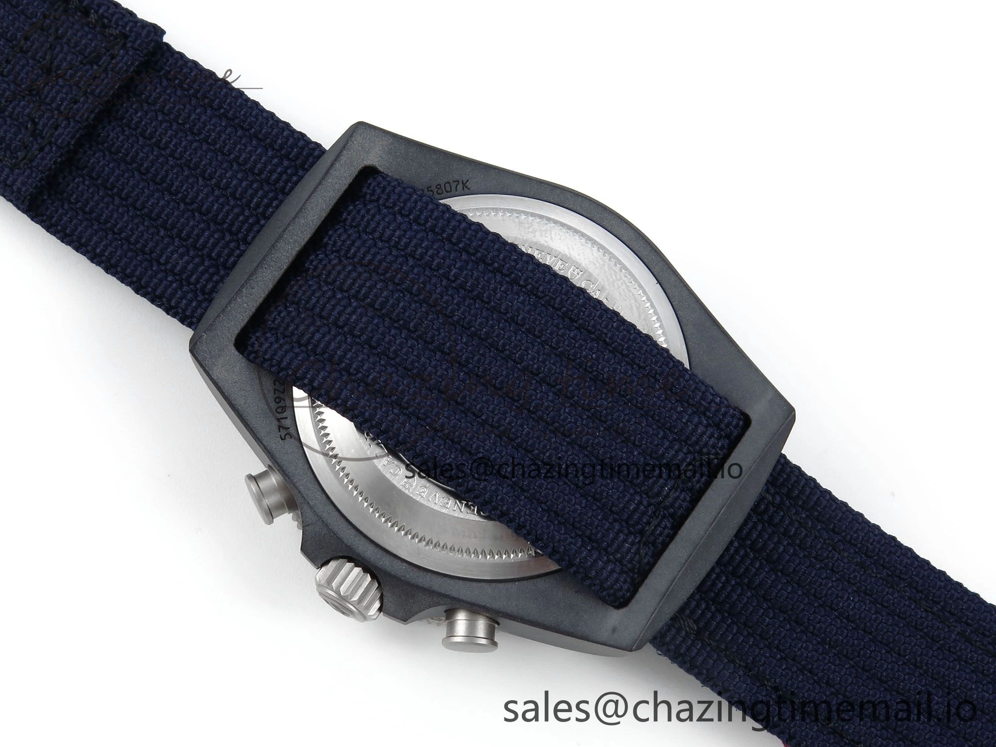 Breathable Pelagos FXD Chrono M+F 1:1 Best Edition Red Blue Dial on Blue Nylon Strap A 9730