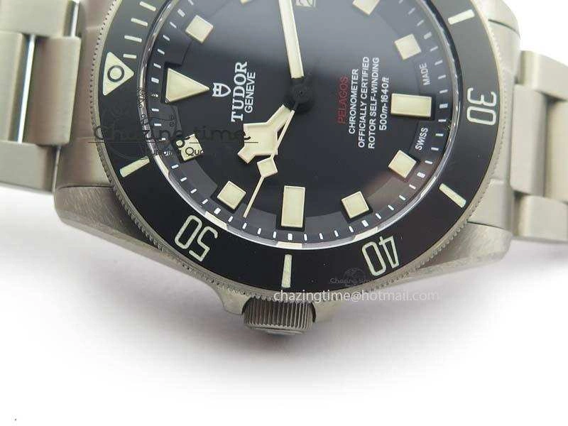 Soft Pelagos LHD ZF 1:1 Best Edition On Titanium Bracelet A2824 (Free Rubber Strap) 9781