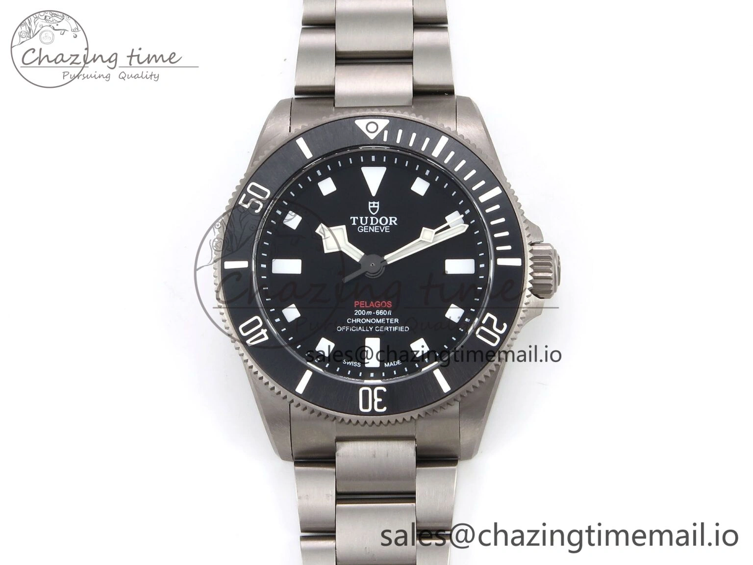Fashionable Pelagos M25407N-0001 39mm Black Ceramic Ti ZF 1:1 Best Edition Black Dial on Titanium Bracelet A 9734