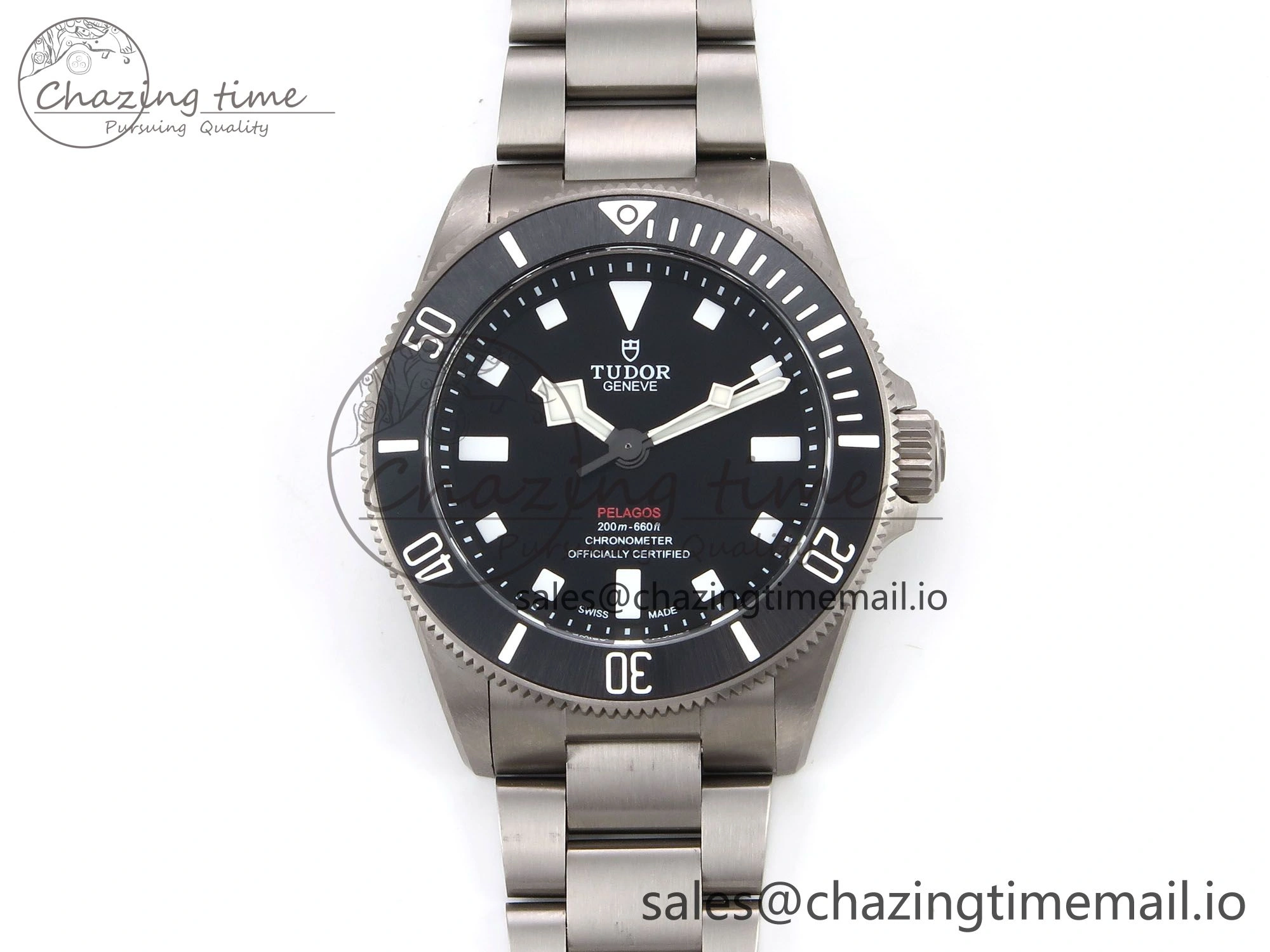 Fashionable Pelagos M25407N-0001 39mm Black Ceramic Ti ZF 1:1 Best Edition Black Dial on Titanium Bracelet A 9734