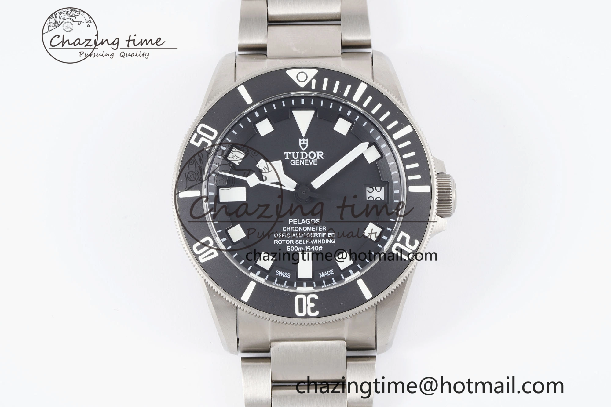 Pelagos Titanium Black Ceramic XF 1:1 Best Edition Black Dial on Titanium Bracelet A FastDry 9739